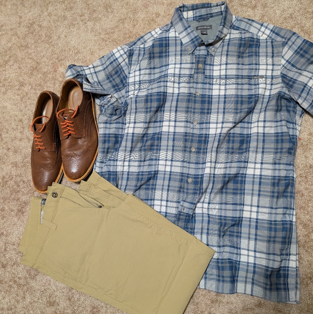 Men's Eddie Bauer Fishing Shirt XLT / TXL /Tall XL